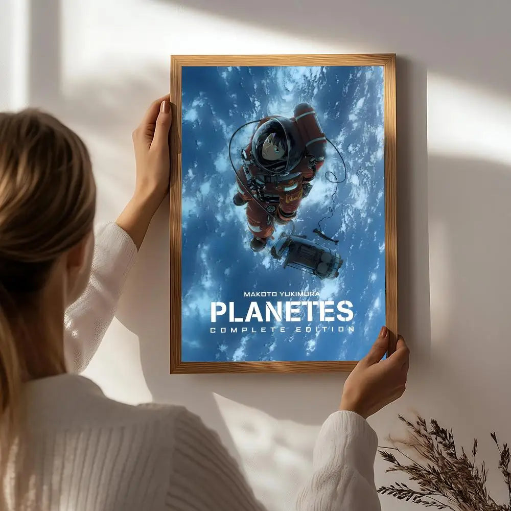 Anime Planetes HD Self-Adhesive Waterproof Wall Poster Anime Wall Poster Peaceful Pleasures Health and Wellness White5 15X20cmNoframe