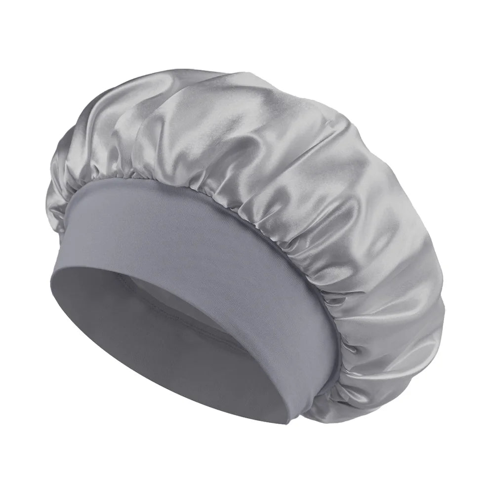 Kids Satin Sleep Cap – Elastic Turban Bonnet for Hair Care