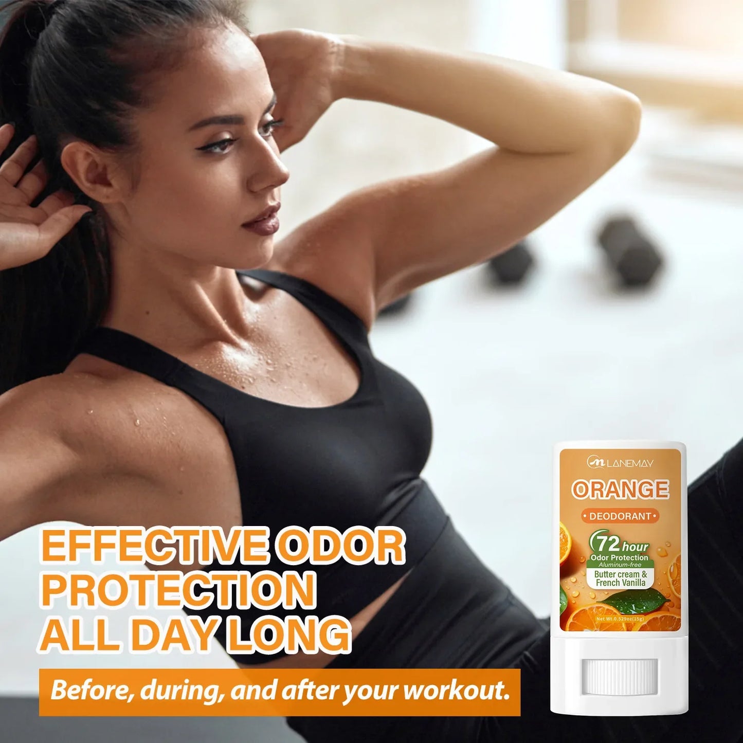 Aluminum-Free Deodorant Stick – Orange Buttercream & Vanilla