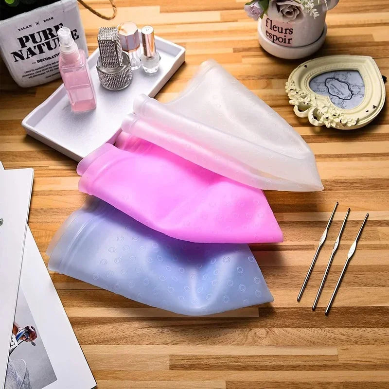 Advanced Quality Hair Dye Tool Silicone Material Barber Shop Special Pick Dyeing Cap Peaceful Pleasures Health and Wellness pink