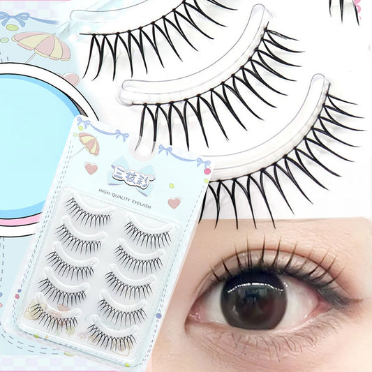 U Shape Korean False Eyelashes – 5 Pairs Natural Strip Lashes False Eyelashes Peaceful Pleasures Health and Wellness