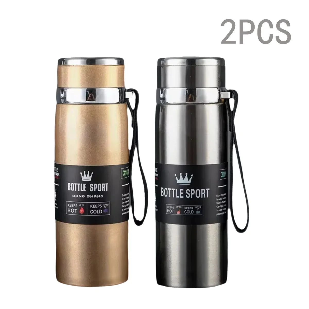 1000ml Stainless Steel Vacuum Thermos Flask – Leakproof