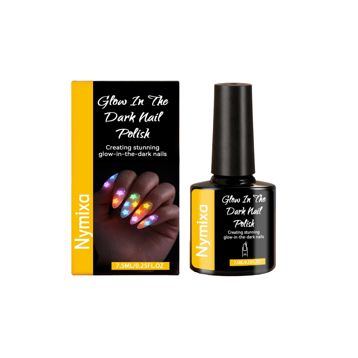 Fluorescent Nail Polish Glow In Dark Gel Colorful DIY Manicure Create Party Atmosphere Neon Luminous Top Coat Nails Polish Pens Peaceful Pleasures Health and Wellness Sunshine Yellow