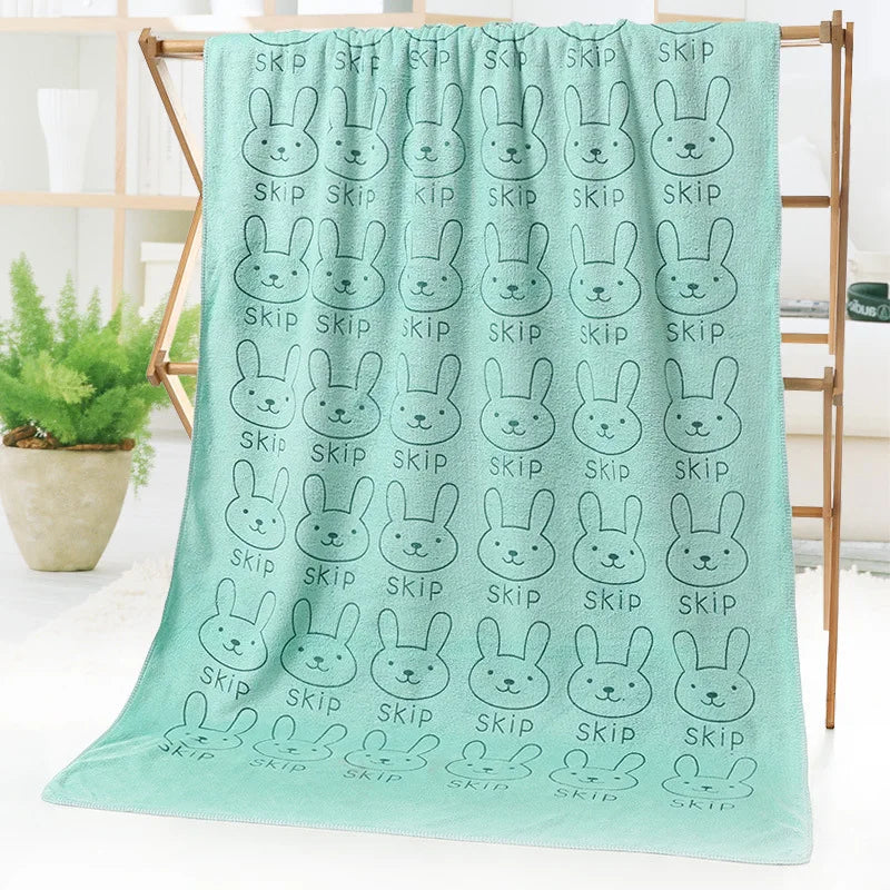Cartoon Kids Bath Towel | Soft Microfiber 50×100cm Gift