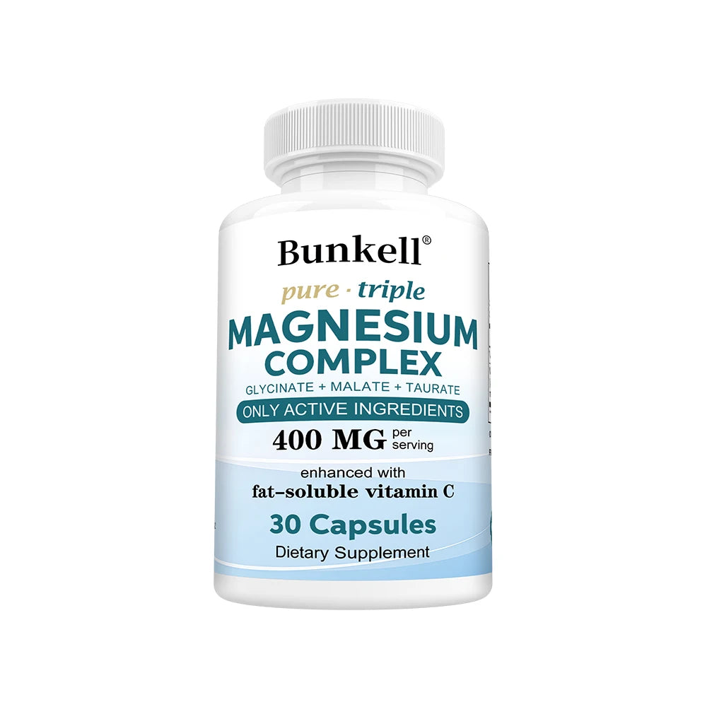 Magnesium Complex - L-Threonate, Glycinate & Malate - Brain, Sleep, Memory, Muscle & Bone Support, Stress & Anxiety Relief Peaceful Pleasures Health and Wellness 30 count-1 bottle