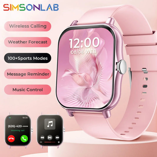 SIMSONLAB Smartwatch – Bluetooth Call & Fitness Tracker Watch Smart Watch Oasis Select