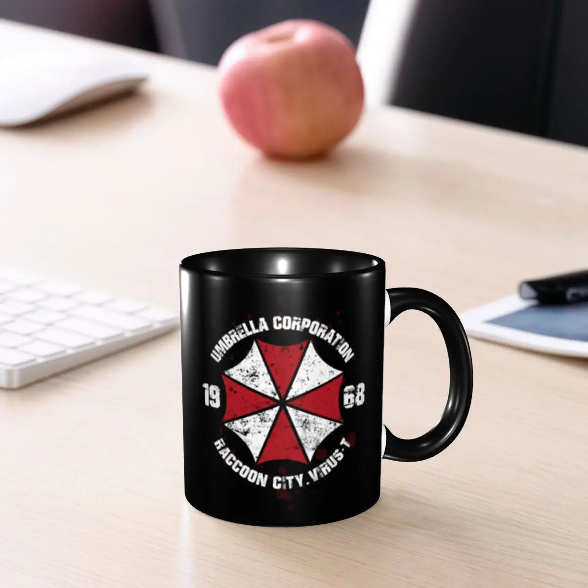 Umbrella Resident Evils 4 Game Coffee Mug DIY Custom Ceramic Mug Creative Present Peaceful Pleasures Health and Wellness