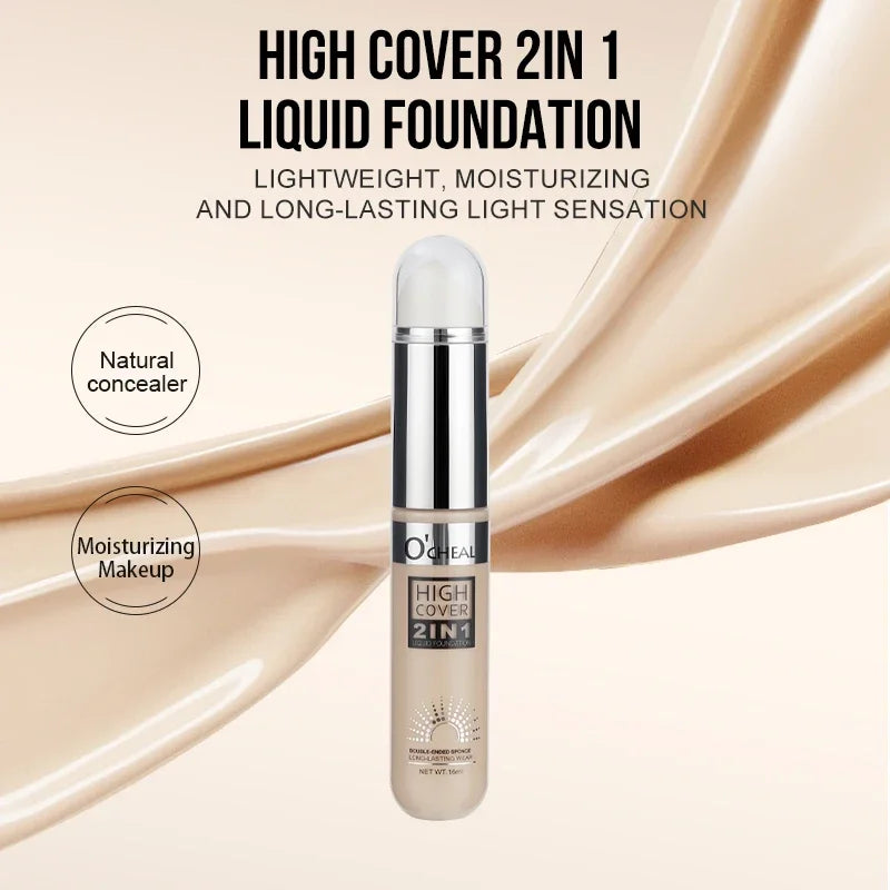OCHEAL 2-in-1 Liquid Foundation & Concealer – Waterproof