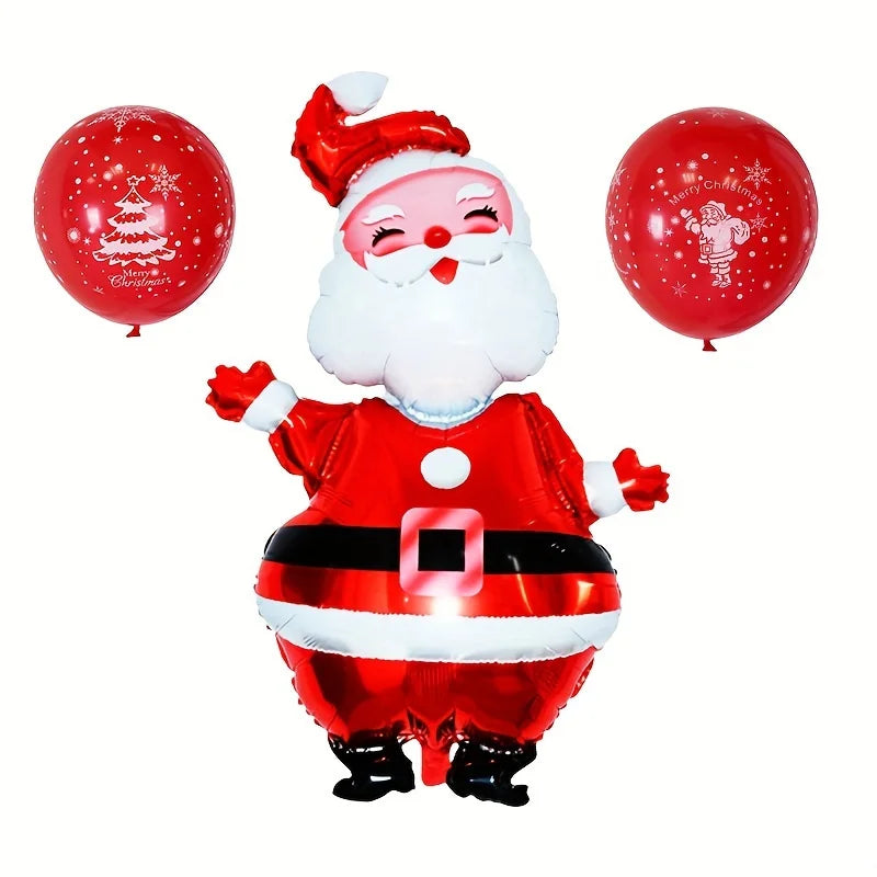 Giant 47" Santa Claus Foil Balloon – Inflatable & Reusable