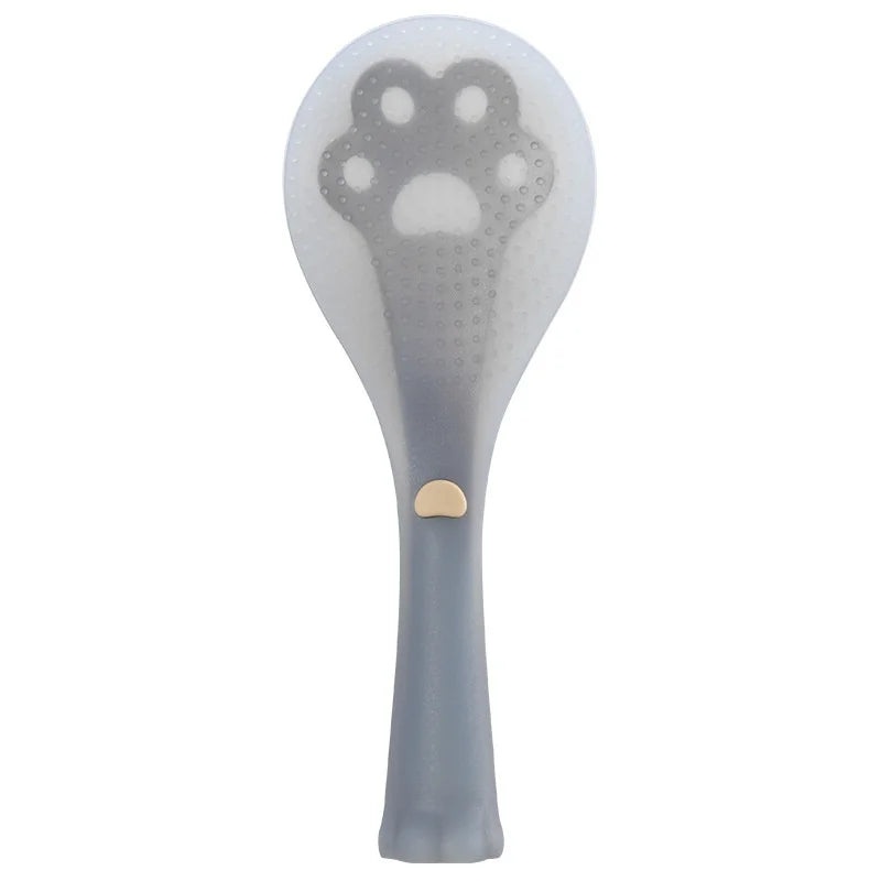 Vertical Silicone Rice Spoon Food Grade Safe Non Stick Rice Scoop Electric Cooker Heat Resistant Soft Comfortable Grip Durable Peaceful Pleasures Health and Wellness Rice spoon