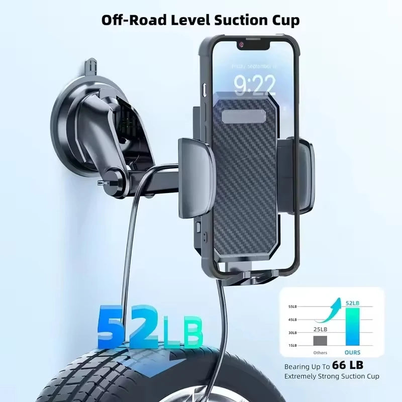 Dashboard Car Phone Holder | Gravity Suction Cup Mount All Phones
