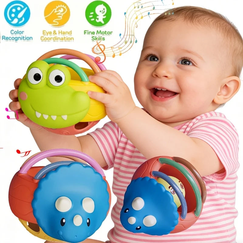 Cute Cartoon Baby Rattle – CE-Certified ABS Plastic Toy