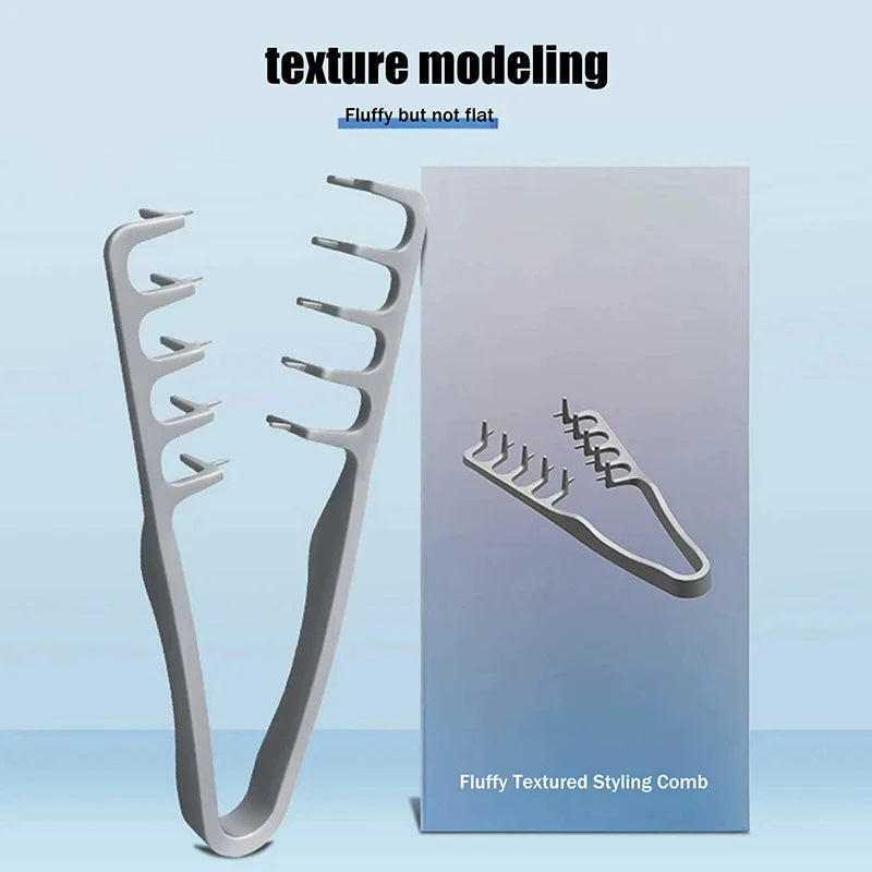 Volumizing Wide-Tooth Hair Styling Comb Curling Tools Fluffy Texture For Men Ideal For All Hair Types Hairstyling Tools Peaceful Pleasures Health and Wellness