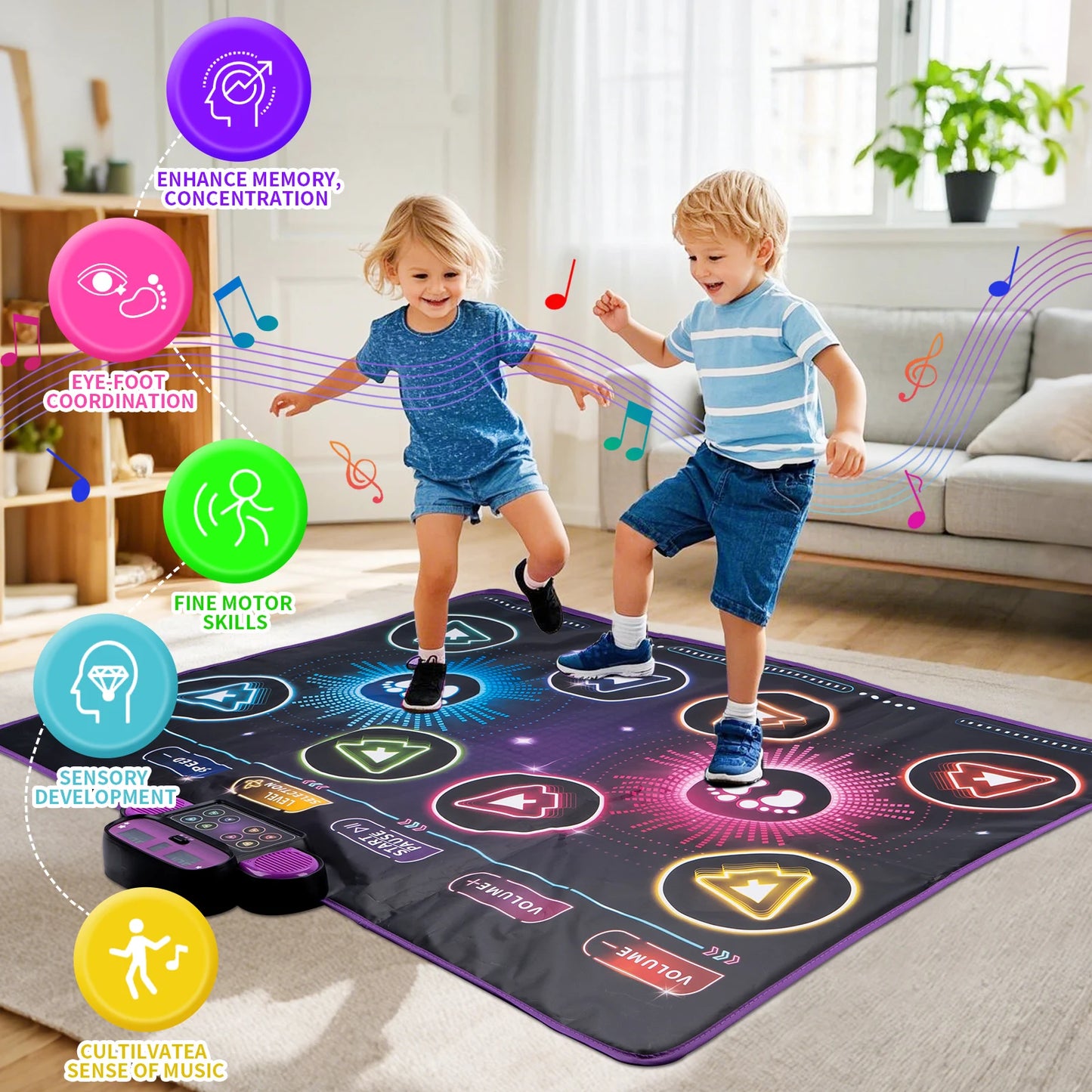 Dancing Blanket Kids Electronic Dance Mat Double Players Mode 9