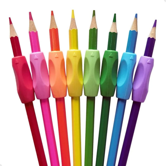 Silicone Pencil Grips 5 Posture Correction Pen Holders Kids Students Peaceful Pleasures Health and Wellness