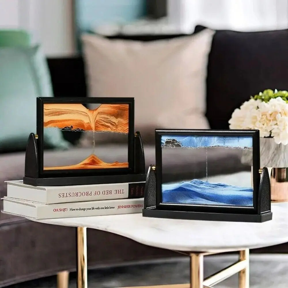 Rotatable 3D Sand Art Picture | Flowing Sandscape Home Décor