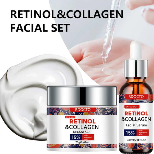 Retinol Collagen Serum | 15% Hyaluronic Acid | Hydrating Set Face Serum Set Oasis Select