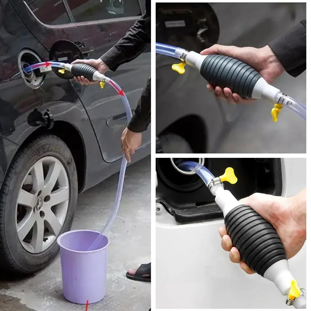 Handy Manual Gas Oil Pump for Fuel Transfer Peaceful Pleasures Health and Wellness
