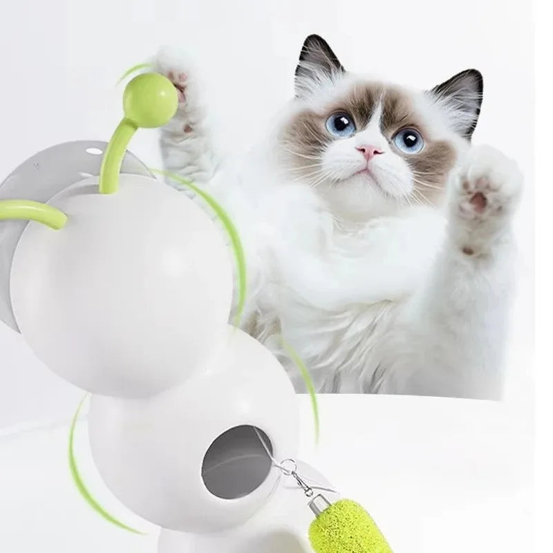 Motion-Activated Caterpillar Cat Toy | Rechargeable Interactive