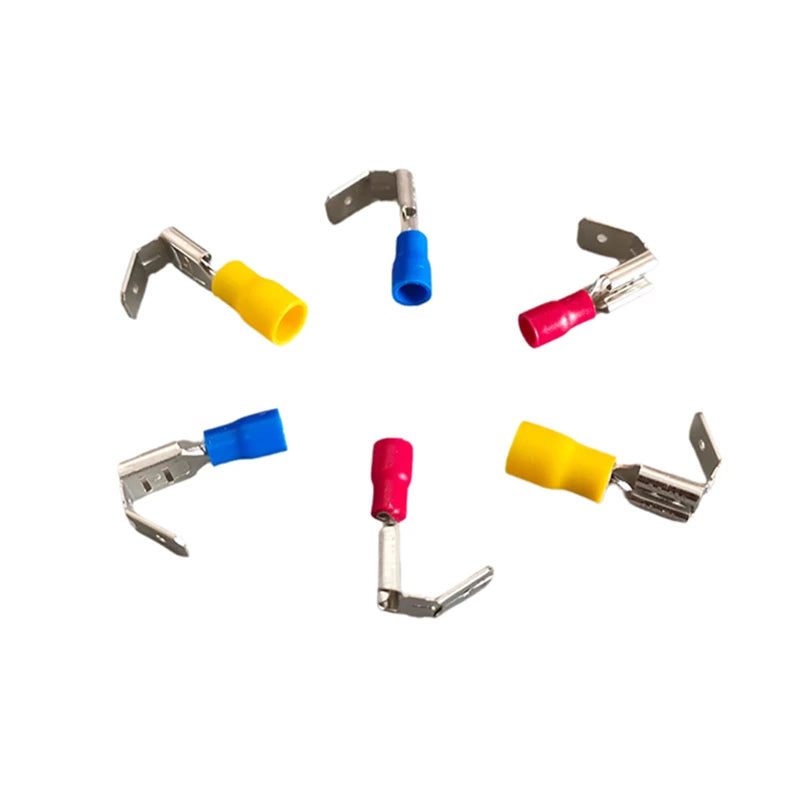 20Pcs PBDD Terminals Blue Yellow Red Piggy Back Disconnector Connector Wire Terminals 1.25/2.5/5.5mm Pre-insulating Terminals Peaceful Pleasures Health and Wellness