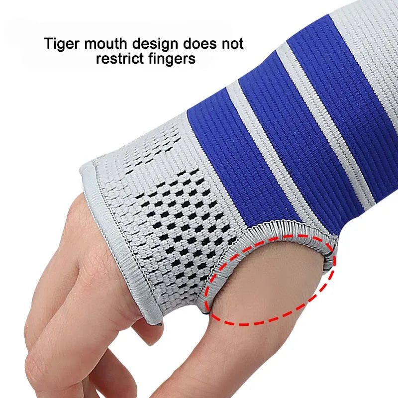 1 Piece Patchwork Adjustable Hand Guard Flexible Wrist Support Sleeve Anti Collision Silicone Pad Protective Gear Peaceful Pleasures Health and Wellness