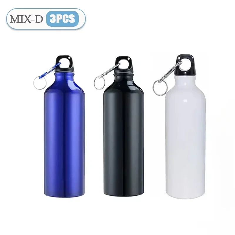 Aluminum Sports Water Bottle 500/750mL – Leakproof Carabiner
