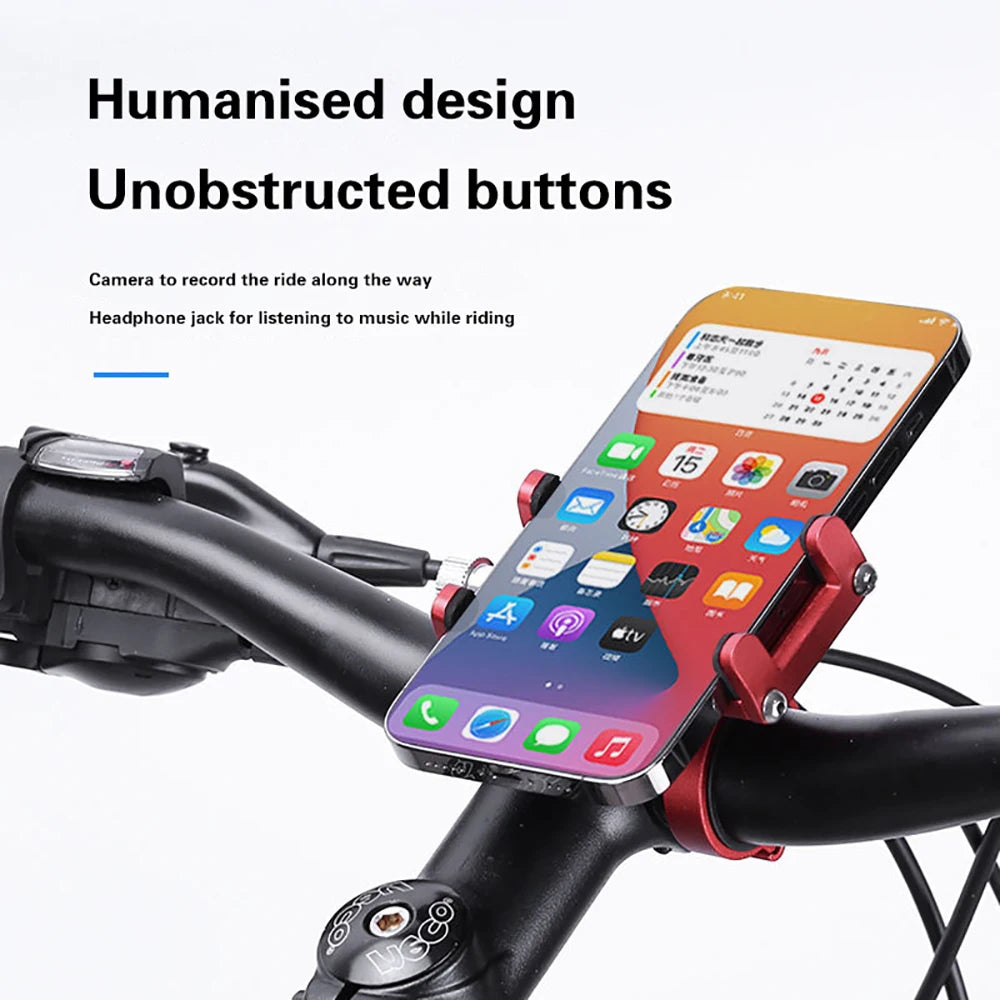 Adjustable Mobile Phone Holder Handlebar Clip Stand GPS Mount Bracket Rack Electric Scooter Accessories for Xiaomi iPhone Peaceful Pleasures Health and Wellness