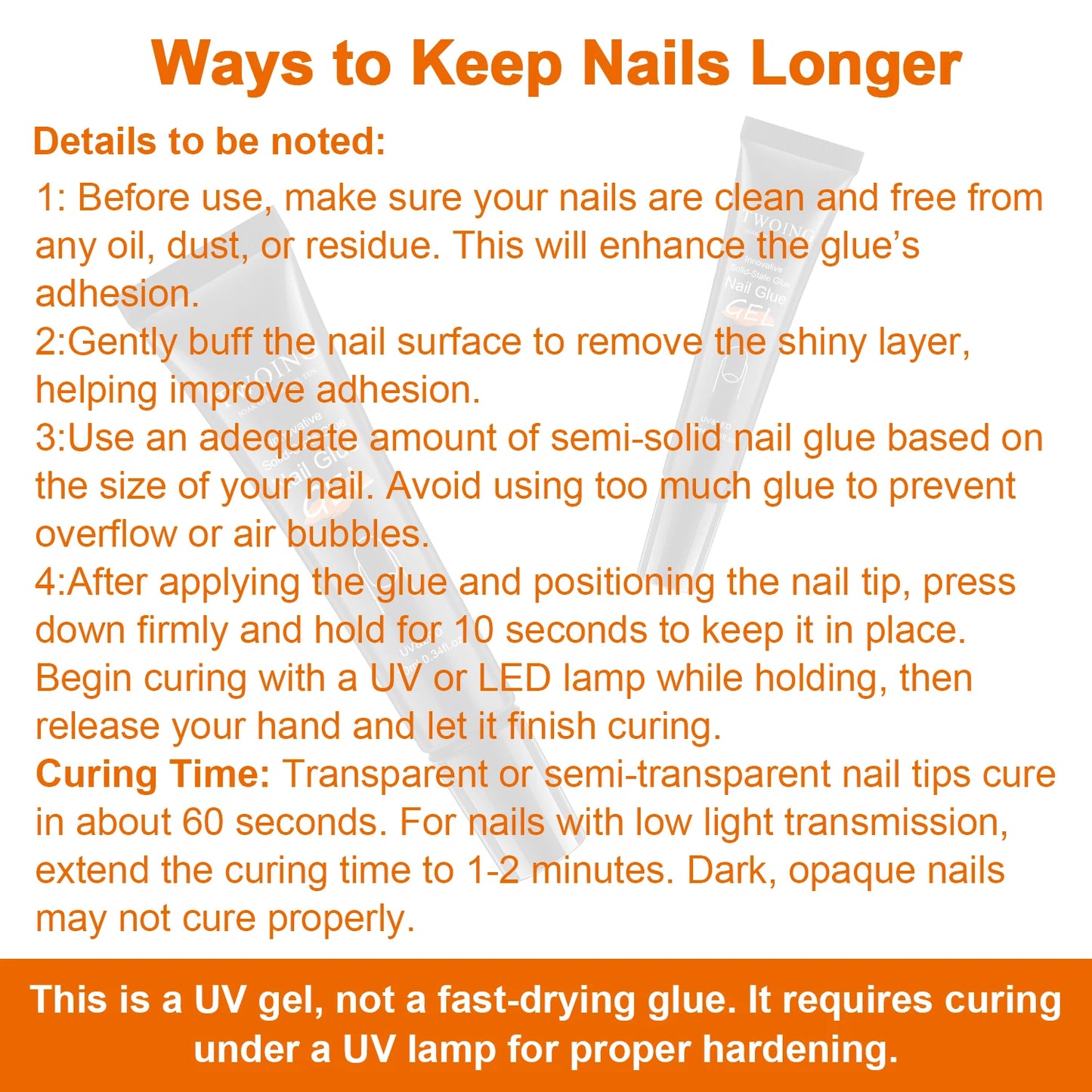 Solid Nail Glue Nail Tips Gel for Press On Nails,Acrylic Nail Gel for Manicure Extension,False Nails Adhesive Glue Long Lasting Peaceful Pleasures Health and Wellness