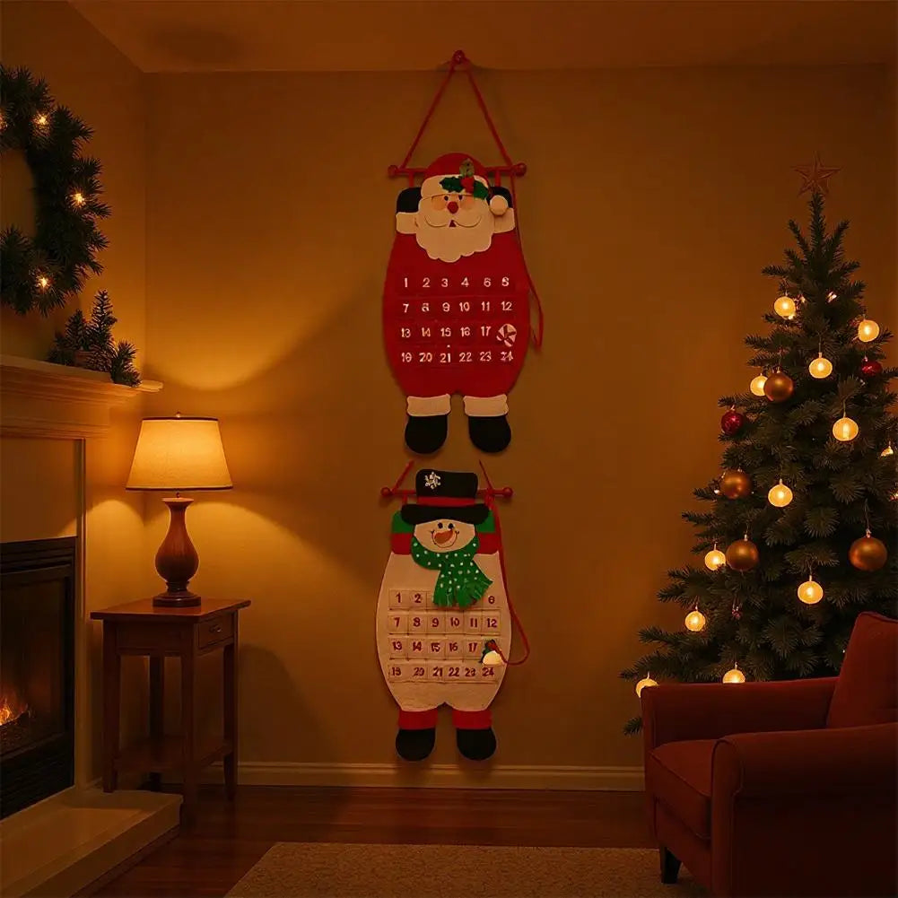 Felt Christmas Advent Countdown Calendar | DIY Tree Ornaments