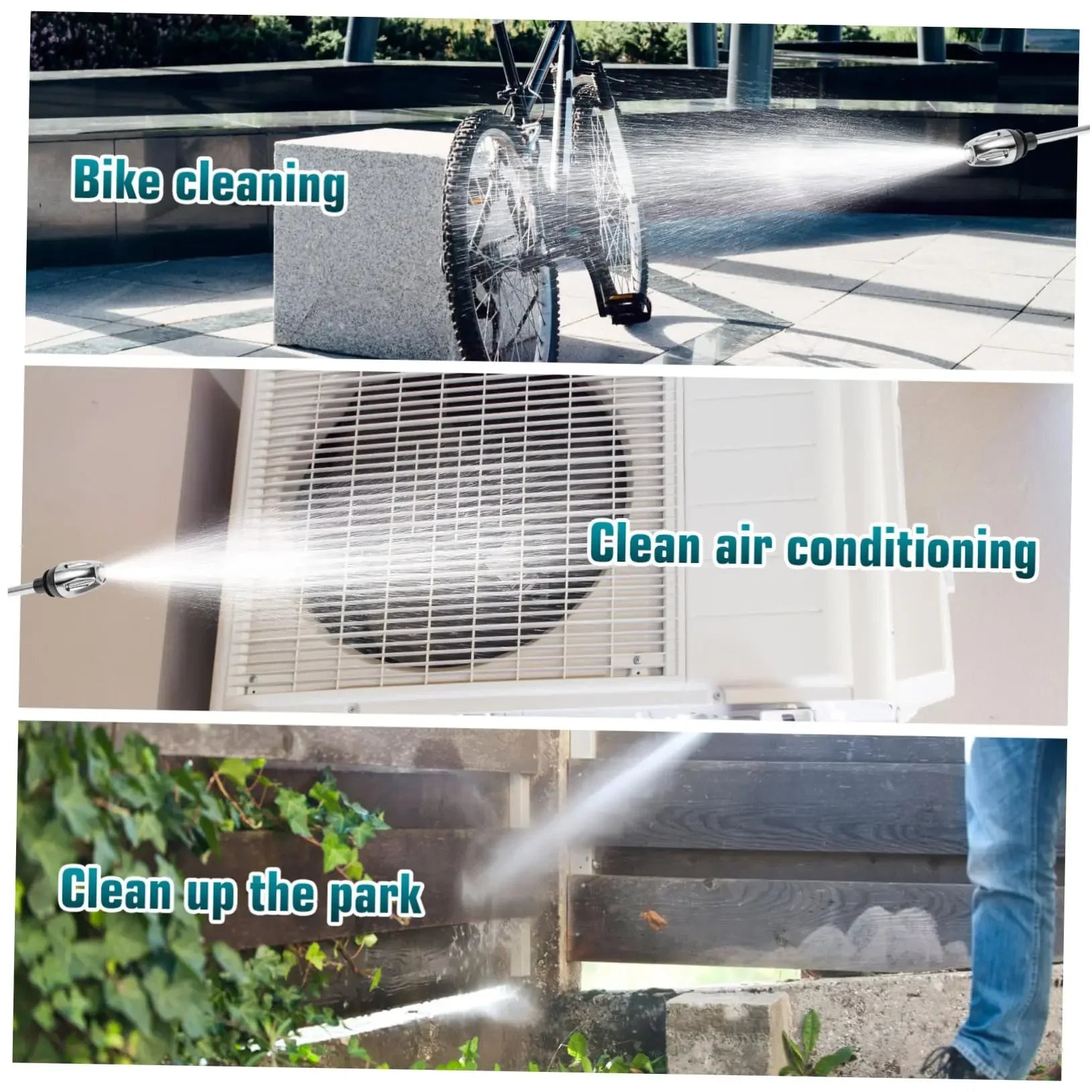 High Pressure Car Wash Water Gun Household Car Wash Tools Metal Extension Rod Rubber Coating Hand Garden Irrigation Peaceful Pleasures Health and Wellness