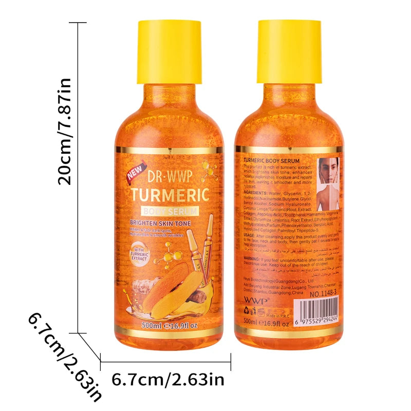 Kojic Turmeric AHA Papaya Face & Body Serum 500ml