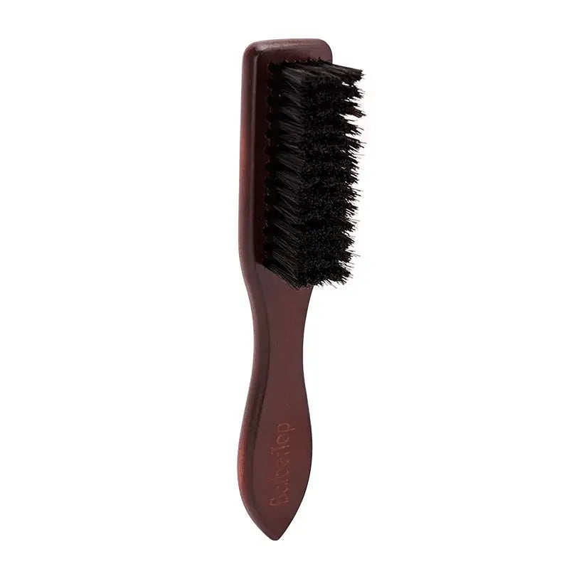 Barbershop Wooden Handle Boar Bristle Beard Brush Soft Hair Cleaning Brush Broken Hair Remove Comb Salon Men Beard Shaving Tools Peaceful Pleasures Health and Wellness A CN