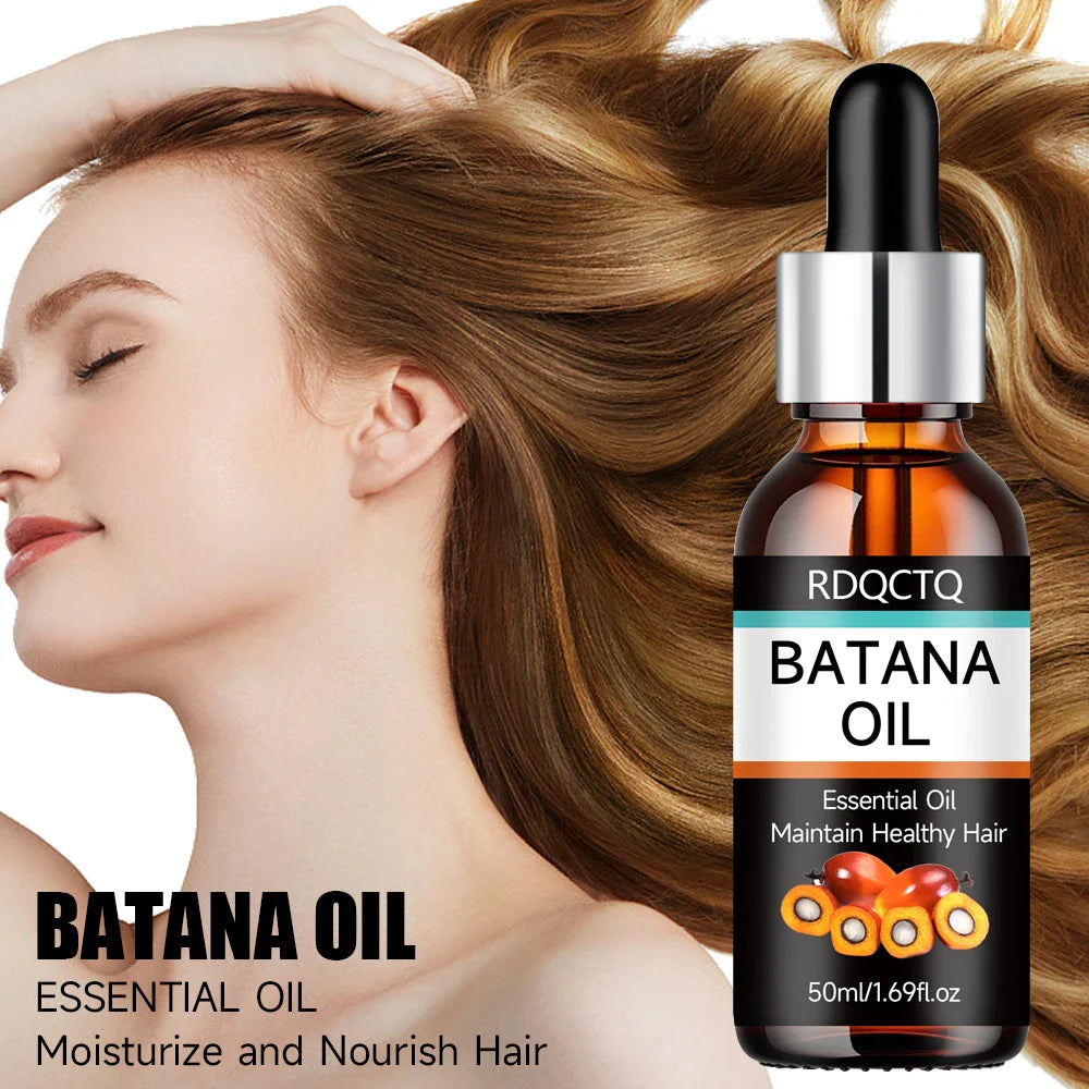 Batana Oil Hair Growth Serum – Nourishing Frizz Control Treatment