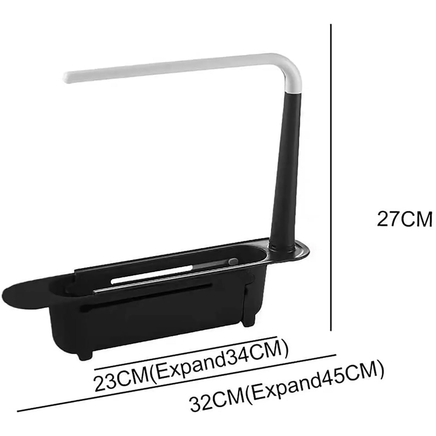 elescopic Sink Shelf Drainer Rack Kitchen Organizer Soap Sponge Holder Towel Rack Storage Organizer Basket Gadgets Accessories Peaceful Pleasures Health and Wellness