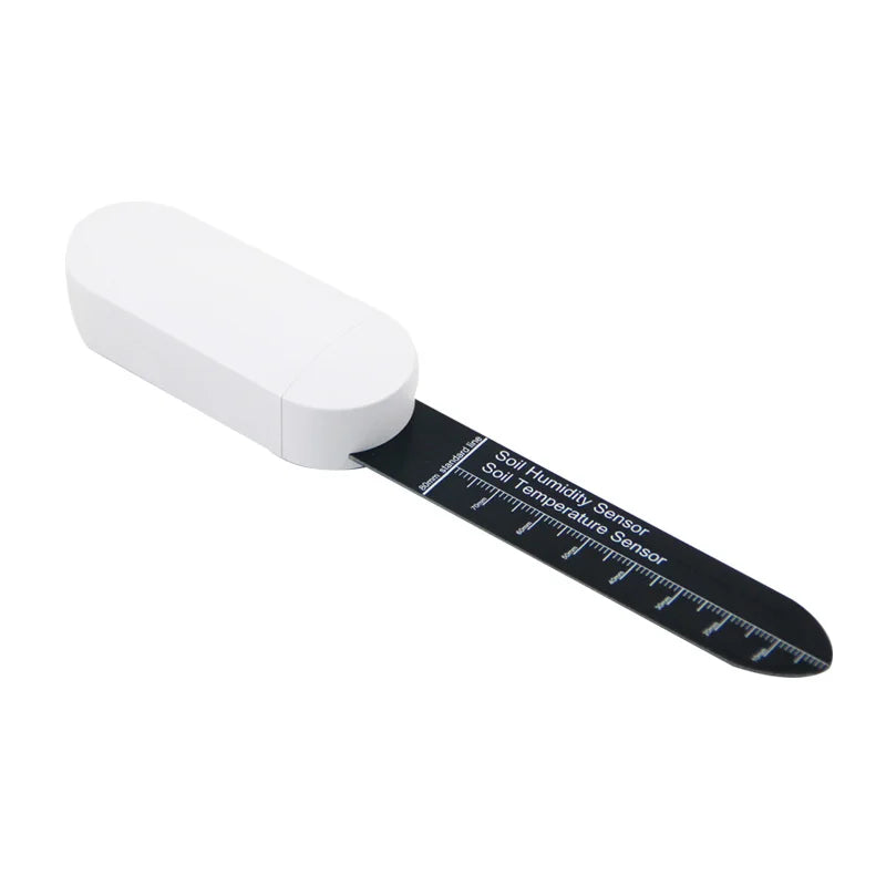 Tuya Zigbee Soil Water Tester Sensor Detector Monitor For Home Assistant Temperature Humidity Detector Flower Care Peaceful Pleasures Health and Wellness White 1 pc
