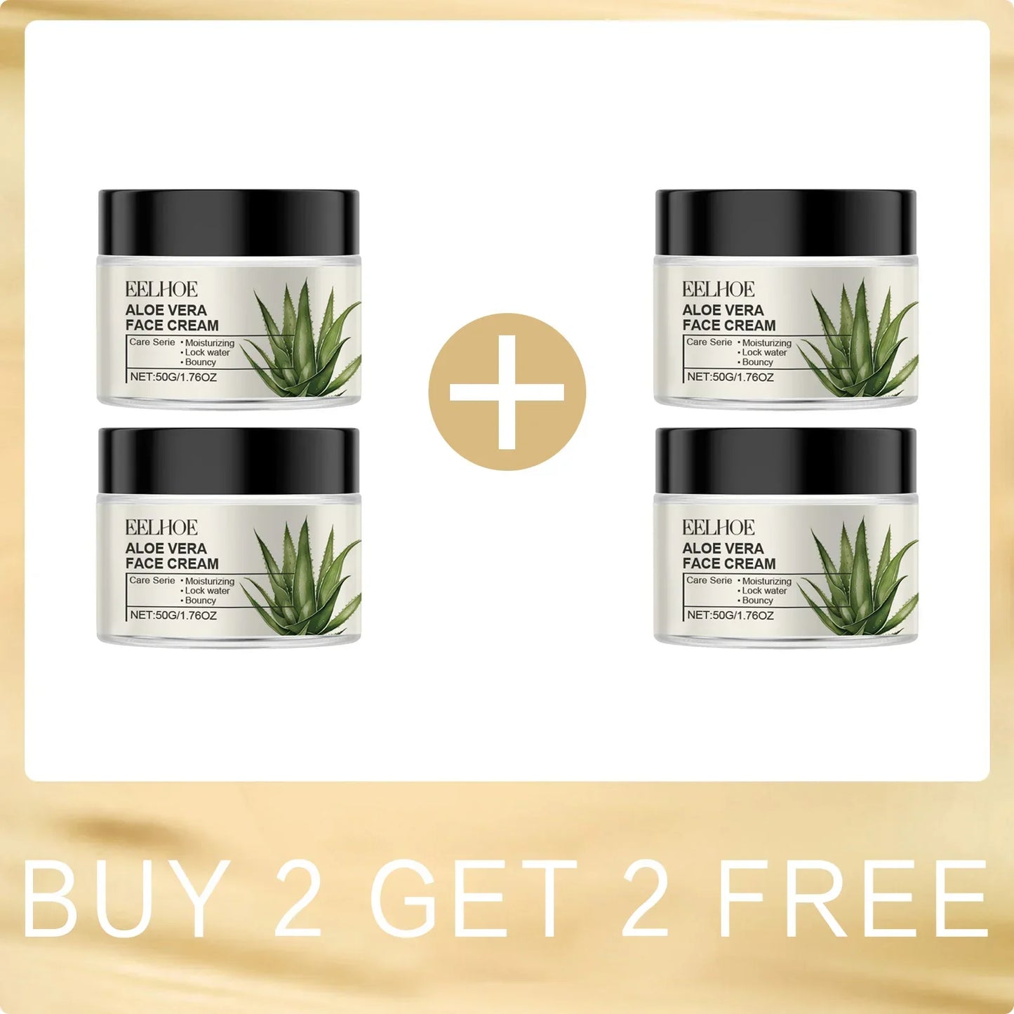 EELHOE Aloe Vera & Vitamin E Hydrating Face Cream 50g Peaceful Pleasures Health and Wellness Buy 2 for 2 Free