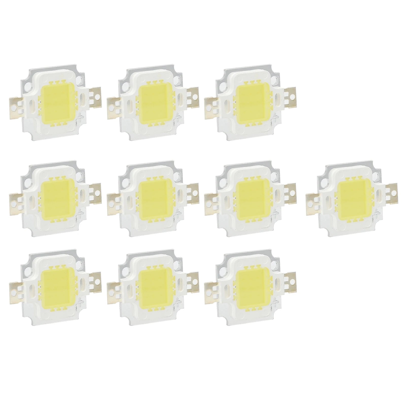 COB Chip Plant Growing Lamps Outdoor Deck Lights LED Chip Bulbs Pure White Light 10W /6500K 12V/700mA for DIY Lamp Accessories Peaceful Pleasures Health and Wellness