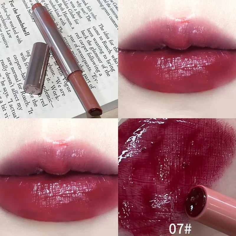 Strawberry Jelly Lipstick Mirror Gloss Tint | K-Beauty Moisturizing