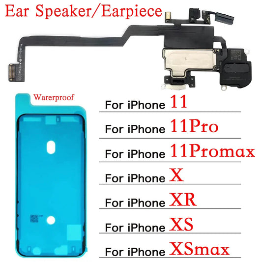 iPhone X XR XS 11 Pro Max Ear Speaker Earpiece & Flex Cable Phone Replacement Part Oasis Select