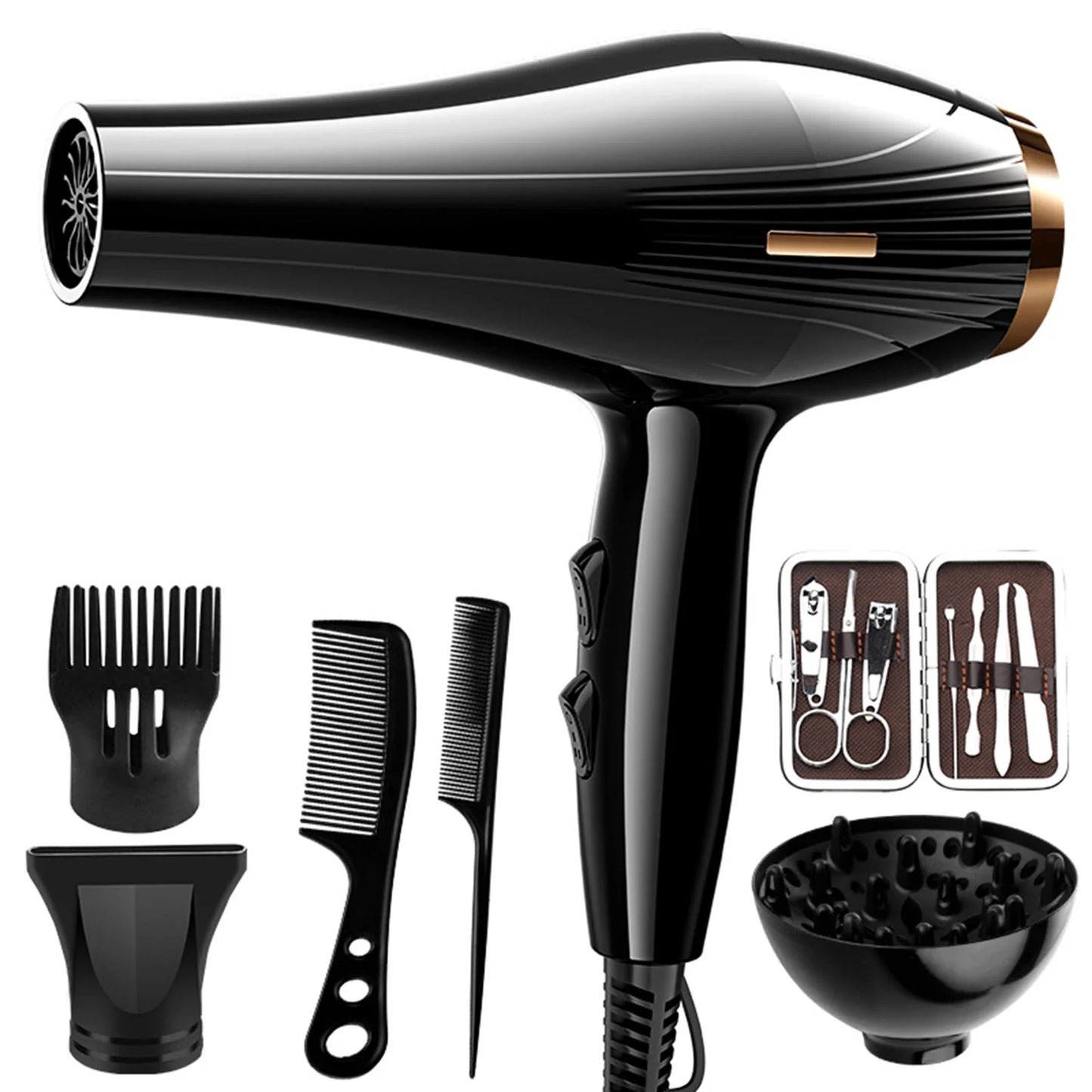 Stookits 6-in-1 Low Noise Hair Dryer | 800W Fast Dry
