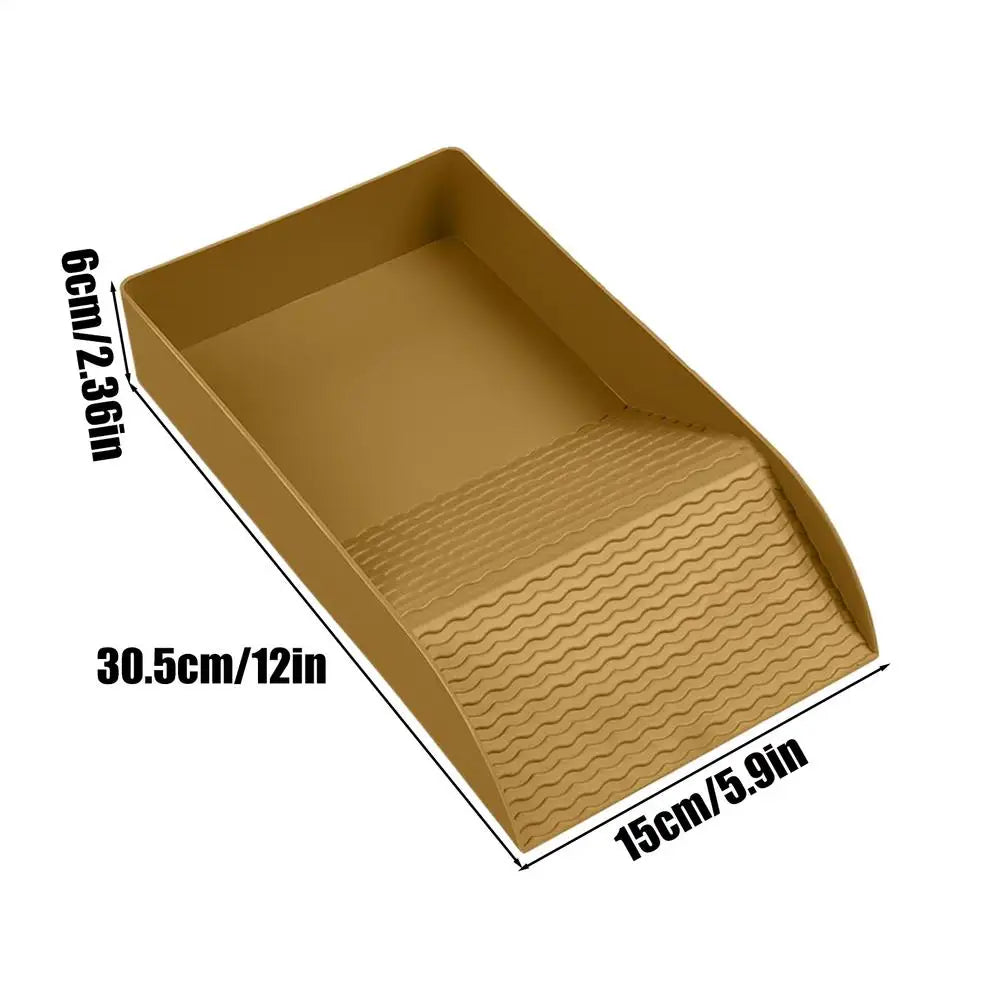 Reptile Soaking Tray Tortoise Basking Dish With Ramp Bearded Dragon Bathing Bowl For Turtle Lizard Gecko Snake, Aquarium Access Peaceful Pleasures Health and Wellness S