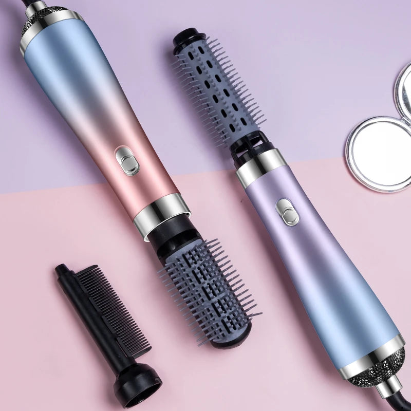 Hair Dryer Portable Comb lonic Hair Straightening Brush Hot Air Curling For Hair Roller Blow Dryer Quick Dry Hair Curler Curling Peaceful Pleasures Health and Wellness