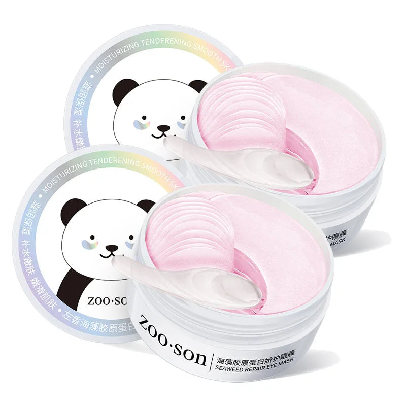 BIOAOUA Gold Collagen Eye Masks 60pcs – Dark Circles & Puffiness