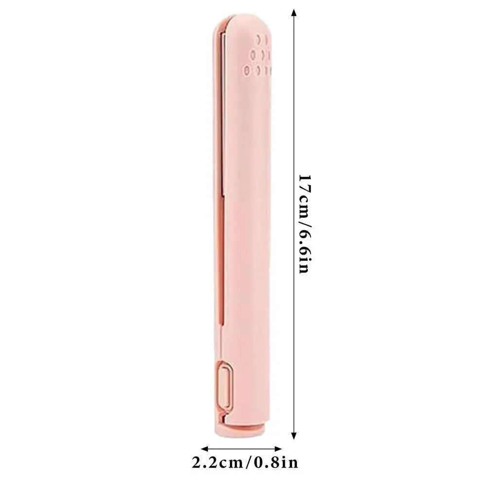 2-in-1 Mini Curling Iron & Straightener | Portable Travel
