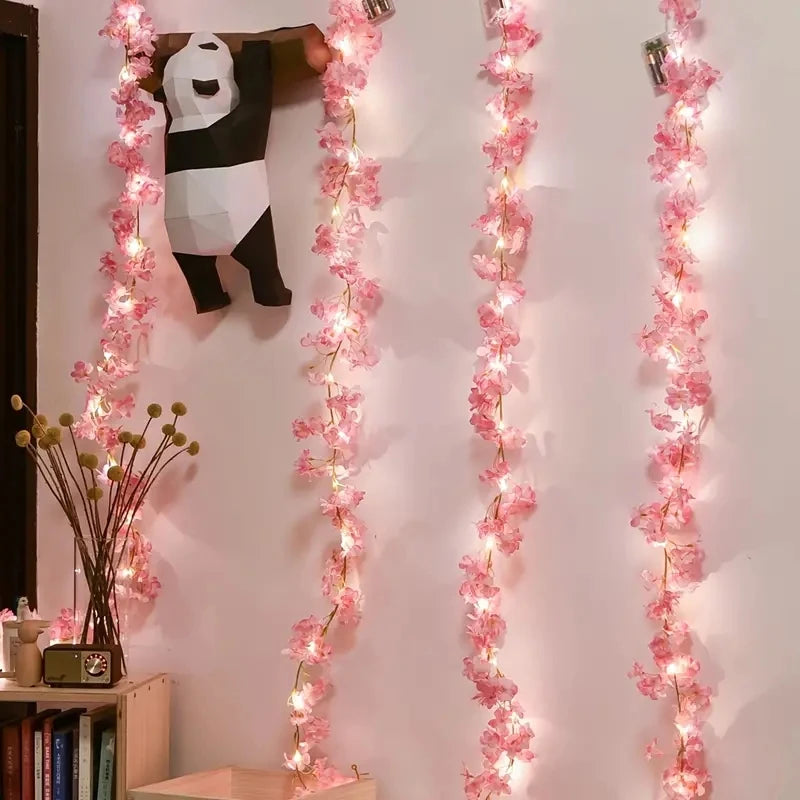 Cherry Blossom Vine String Lights – Battery Fairy Lights Décor