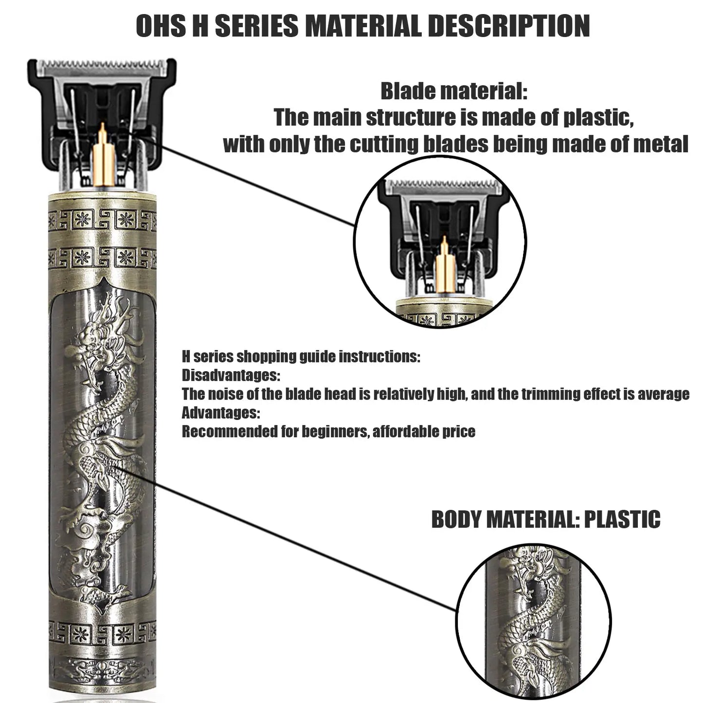 OHS T9 Electric Hair Clipper & Beard Trimmer – 0mm Barber