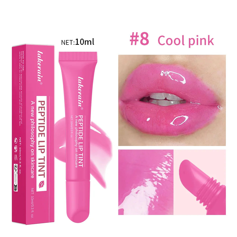 Long Lasting Moisturizing Lip Gloss Waterproof Mirror Glass Shine Transparent Color Halo Dyeing Easy Apply Cosmetics Makeup Peaceful Pleasures Health and Wellness 8cool pink