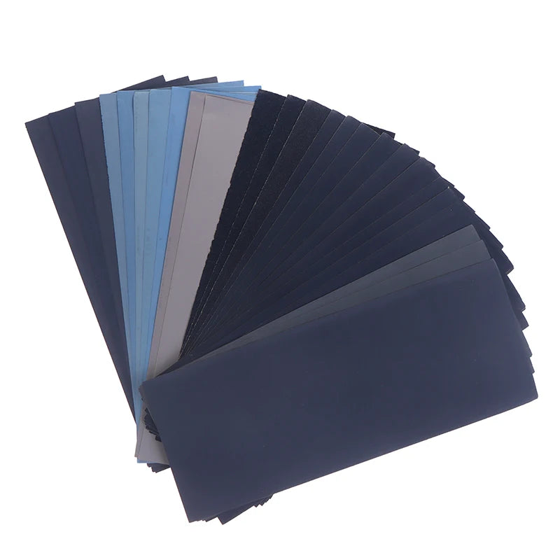New 5/6/8/10/18/24Pcs Sandpaper Set 2000/2500/3000/5000/7000 Mixed Grits Sand Paper Water/Dry Sanding Paper Abrasive Tool Peaceful Pleasures Health and Wellness