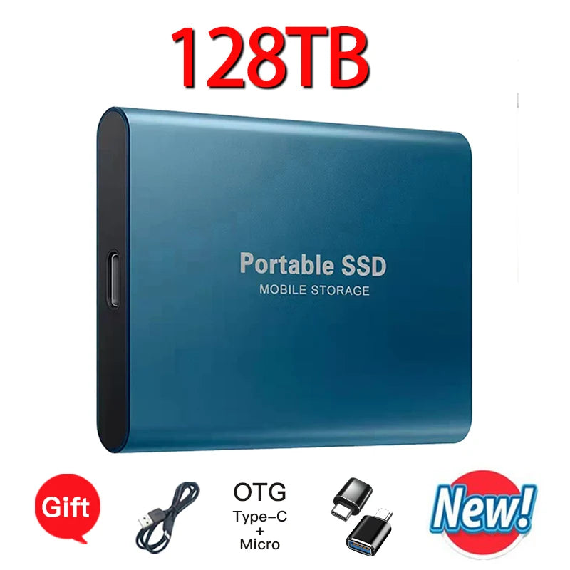 EOENKK Portable External SSD 16TB 32TB 64TB USB 3.1 Drive