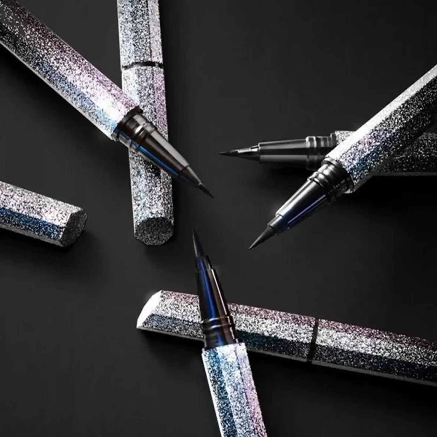 Dual-Tip Waterproof Liquid Eyeliner Pen – Black & Brown